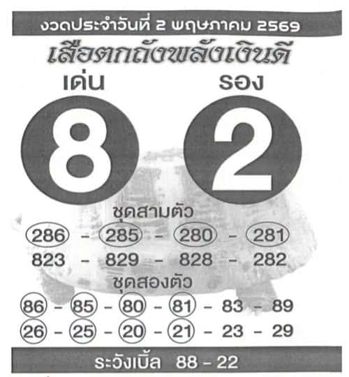 หวยเสือตกถัง 2/5/69